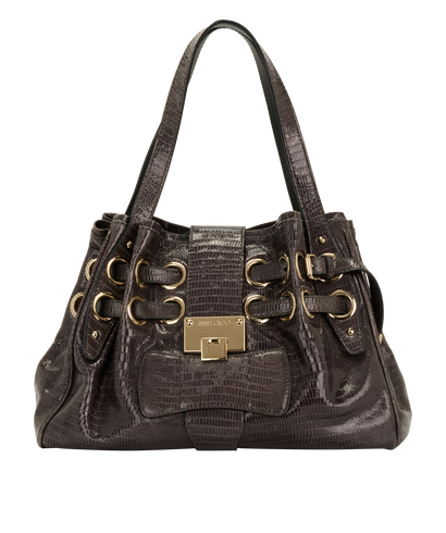 Ramona Lizard Embossed, &pound;220, Handbags, Grey, Leather, Front view